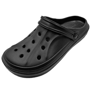 Buy ridge-black Ventana Mens Clogs Perforated Slingback Sandals Water Garden Shoes