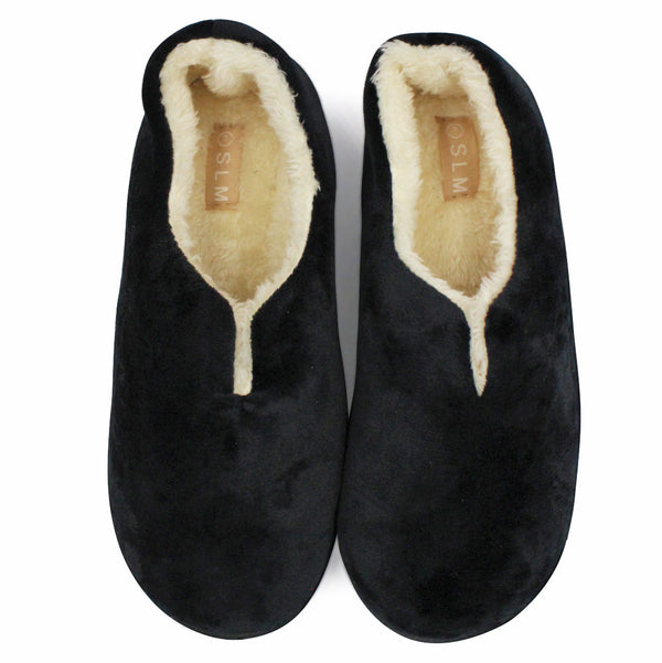 LAVRA Womens Bedroom House Shoes Faux Fur Lined Slippers