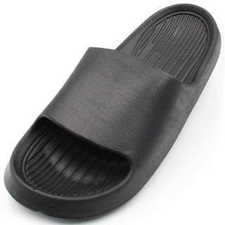 Buy black LAVRA Women&#39;s Summer Slides Comfortable Cloud Slippers Beach Sandals