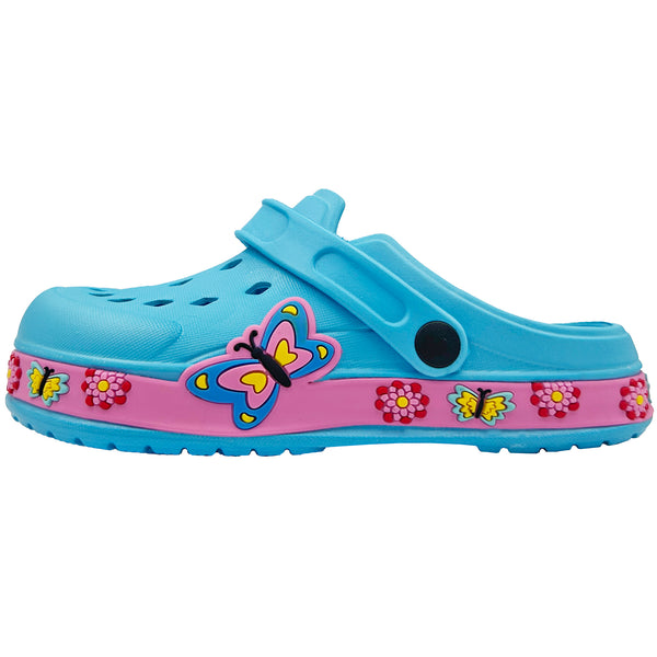 Girls Two Tone Ventilated  Clogs