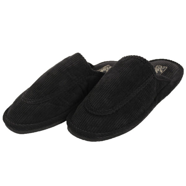 Men's Open Back Corduroy Comfort Slippers