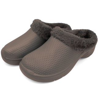 Buy brown Ventana Men&#39;s Fur Lined Clogs | Lining Slippers For men Indoor Outdoor &amp; Cozy Nursing Shoes | Warm Comfortable Garden Slip On Faux Fur Slippers