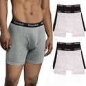 Men's 2 or 4 Pack 100% Cotton Boxer Brief Underwear
