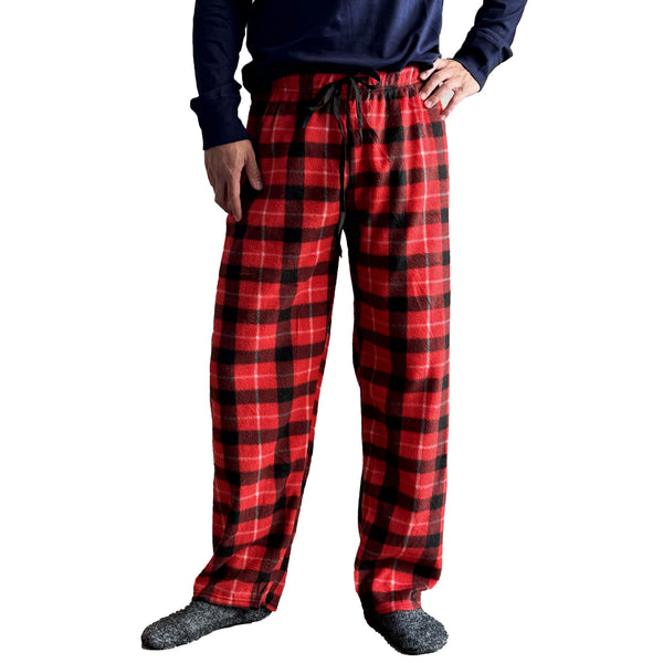 Men's Plaid Pajama Pants Flannel Print Sleep wear Bottoms