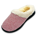 Women's Faux Fur Mule Slip On Slippers-10-Snow Gray