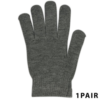Buy light-grey en&#39;s Warm Winter Soft Stretch Touchscreen Gloves Knit Tech insulated Thermal
