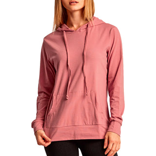 Buy mauve-rose Women&#39;s Pullover Long Sleeve Hoodie