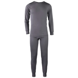 Buy charcoal Men&#39;s Two Piece Long Johns Thermal Underwear Set