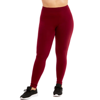 Buy burgundy Women&#39;s Plus Sized Full Length Leggings