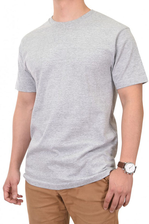 Men's 100% Cotton Crew Neck Short Sleeve Blank Tee T-Shirt