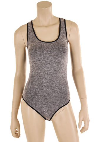 Buy gray Women&#39;s Seamless Racerback Bodysuit Top