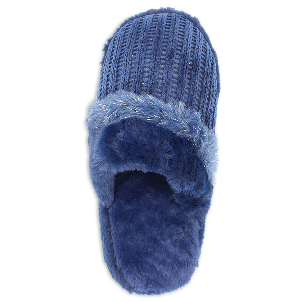 LAVRA Girl's Faux Fur Lined House Slippers Fuzzy Furry Indoor Shoes