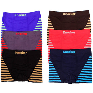 Buy side-stripes 6 Mens Seamless Boxer Briefs Trunks Underwear