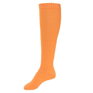 Buy orange Women&#39;s Pair of Lightweight Solid Color Full Length Socks