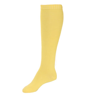 Buy yellow Women&#39;s Pair of Lightweight Solid Color Full Length Socks