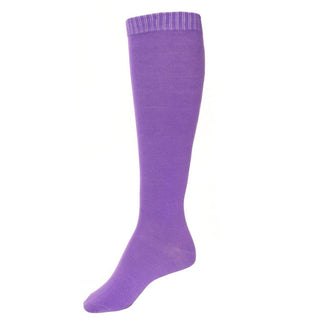 Buy purple Women&#39;s Pair of Lightweight Solid Color Full Length Socks