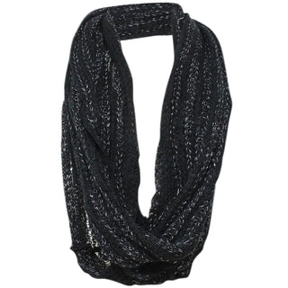 Buy black LAVRA Women&#39;s Infinity Scarf Winter Warm Knitted Loop Scarf