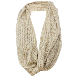 Buy tan LAVRA Women&#39;s Infinity Scarf Winter Warm Knitted Loop Scarf