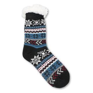 Buy black-ice-fall Women&#39;s Pair of Plush Fur Fleece Holiday Socks