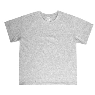 Buy heather-gray Kids 100% Cotton Crew Neck Short Sleeve Blank Tee T-Shirt