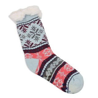 Buy blizzard-flurry Women&#39;s Pair of Plush Fur Fleece Holiday Socks