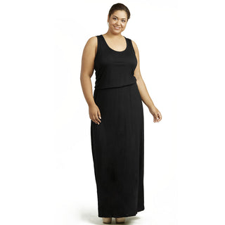 Buy black Women&#39;s Plus Size Long Maxi Dress