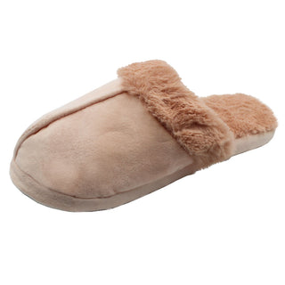 Buy peach Women&#39;s Furry Slide Slip On Slippers