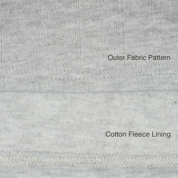 Men's 100% Cotton Fleece Thermal Underwear Two Piece Long Johns Set