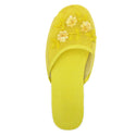 Women's Floral Beaded Mesh Chinese Slippers