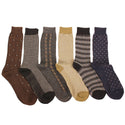 Men's 6 Pairs of Pattern Fashion Dress Socks