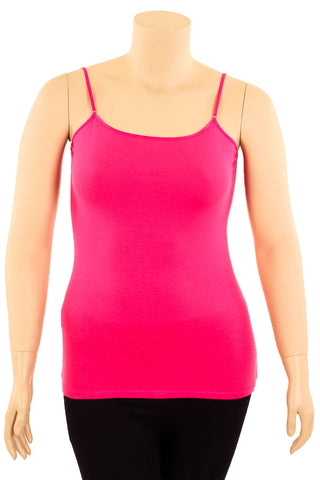Buy pink Women&#39;s Plus Size Spaghetti Strap Cami Tank Top