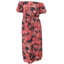Women's Plus Size Boho Printed Long Maxi Dress