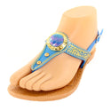 Women's Ankle Strap Roman Jewel Sandals