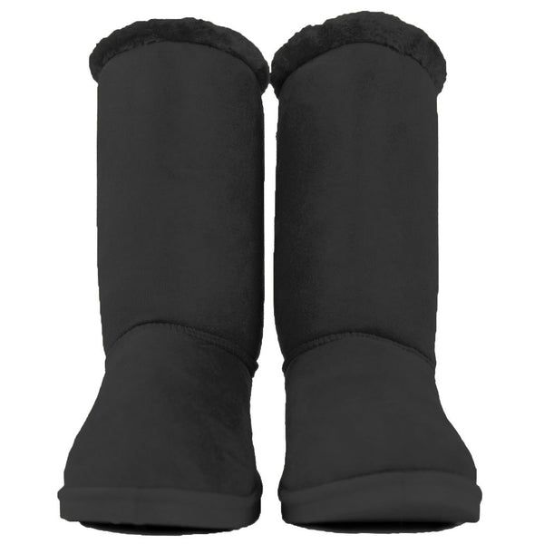Women's Faux Fur Sheepskin Bow Winter Boots