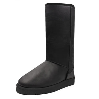 Buy black Women&#39;s Faux Leather Fur Lined Australian Winter Boots