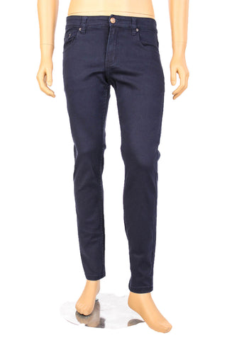Buy navy-blue Men&#39;s Skinny Fit Stretch Denim Color Jeans
