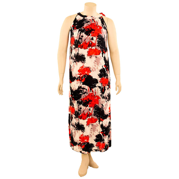 Women's Plus Size Boho Printed Long Maxi Dress