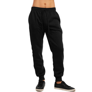 Buy black Men&#39;s Cotton Athletic Loose-fit Sweat Pants
