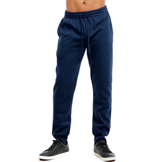 Buy navy Men&#39;s Cotton Athletic Loose-fit Sweat Pants