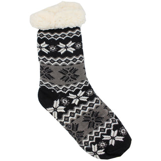 Buy black-joyland Women&#39;s Pair of Plush Fur Fleece Holiday Socks