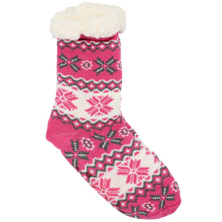 Buy pink-joyland Women&#39;s Pair of Plush Fur Fleece Holiday Socks