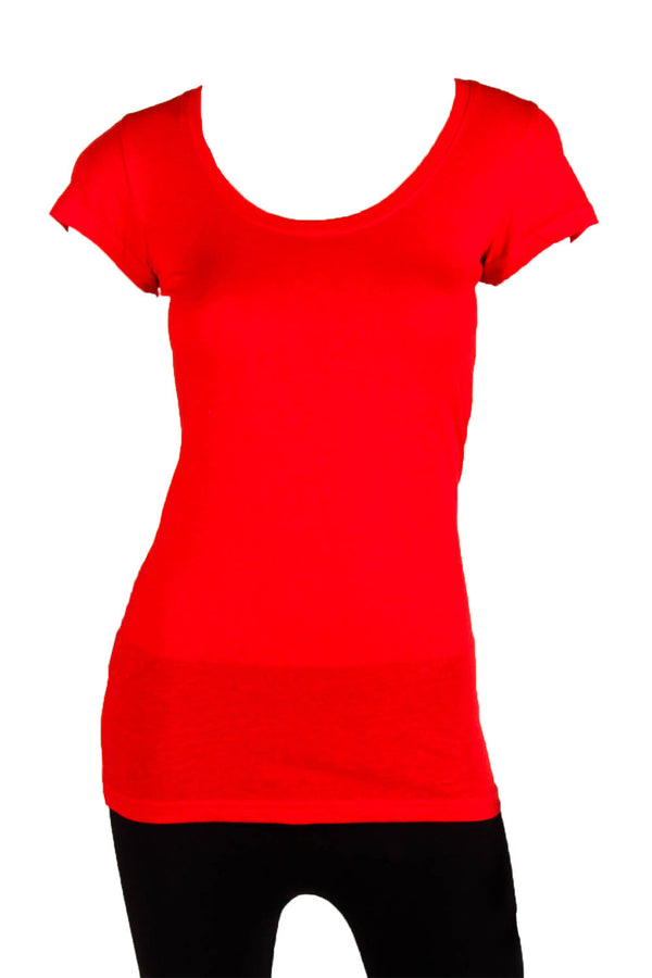 Women's Short Sleeve Solid Color Basic T-Shirt
